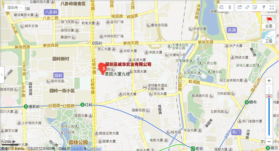 深圳市亚威华燃气设备公司地图位置